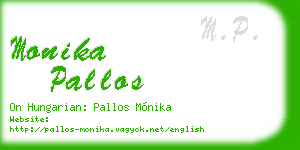 monika pallos business card