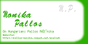 monika pallos business card